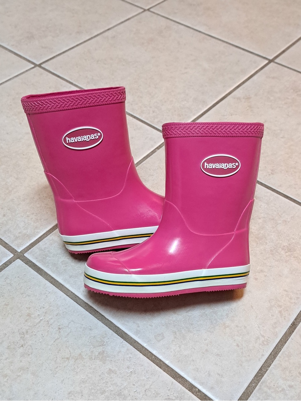 Havaianas Kids Aqua Rain Boots - Pink - USA Toddler Kids Size 10C